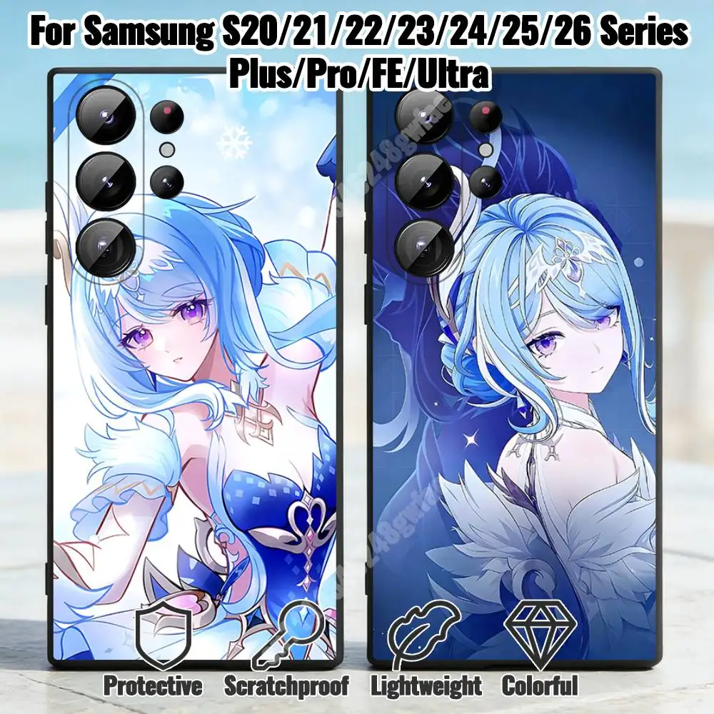 Odette Genshin Impact Phone Case for Samsung Galaxy S21 22 23 S24 25 26 Ultra Plus FE Lite Silicone Bumper