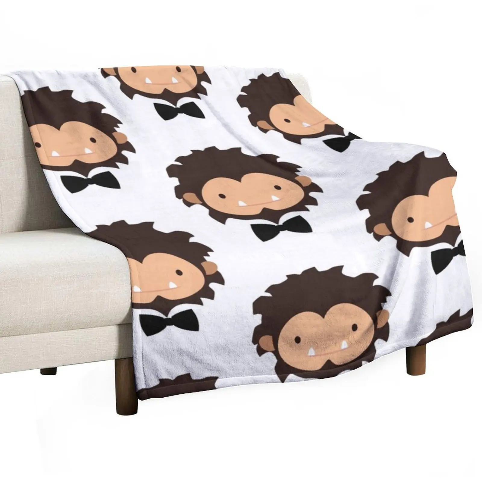 gaming gift bigfoot Sneaky Sasquatch party Throw Blanket Hairys Tourist Bed linens Blankets