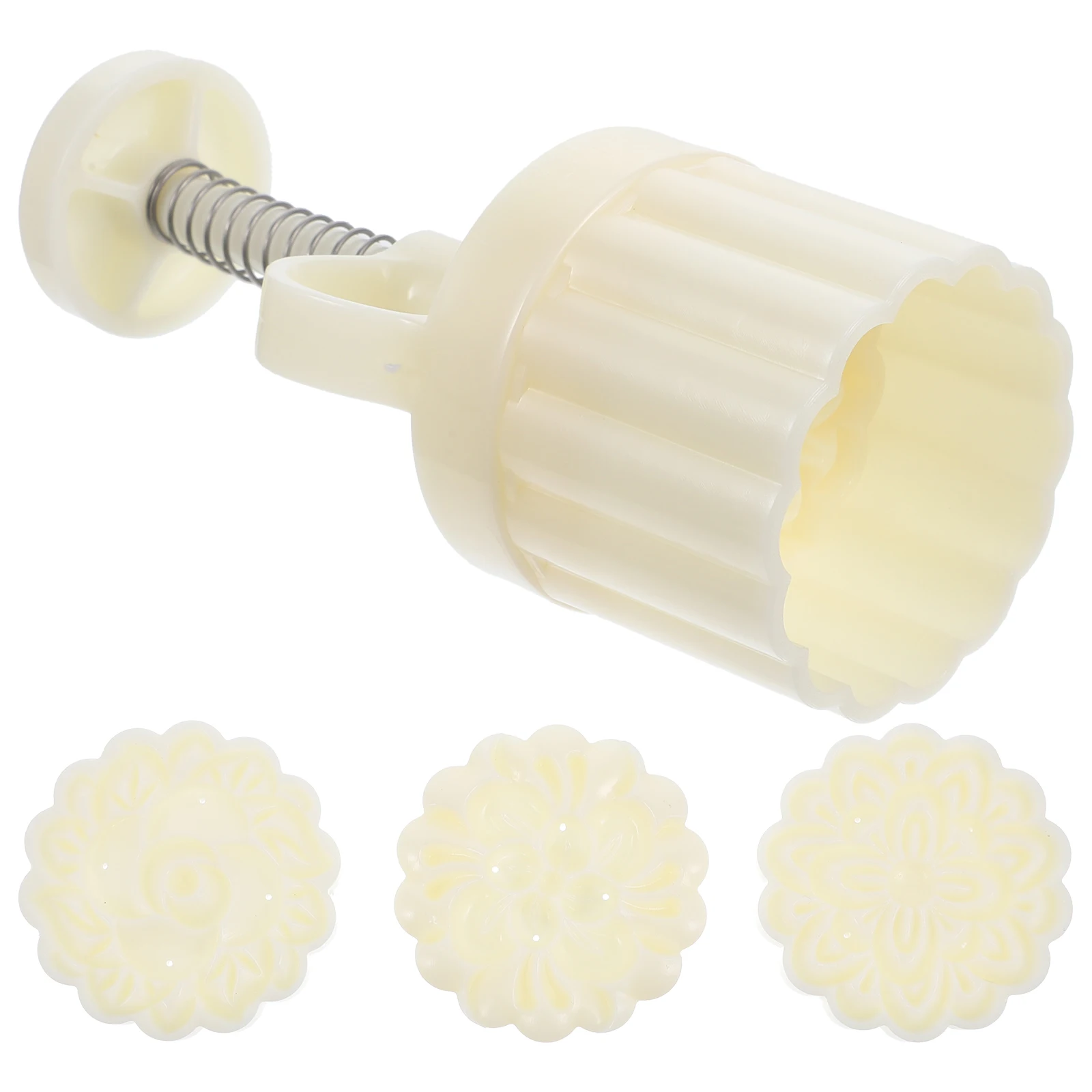 

Moon Cake Mold Set 4Pcs Hand Press Baking Tool Moon Cake Decoration Cookie Stamp Molder Kitchen Baking Supplies