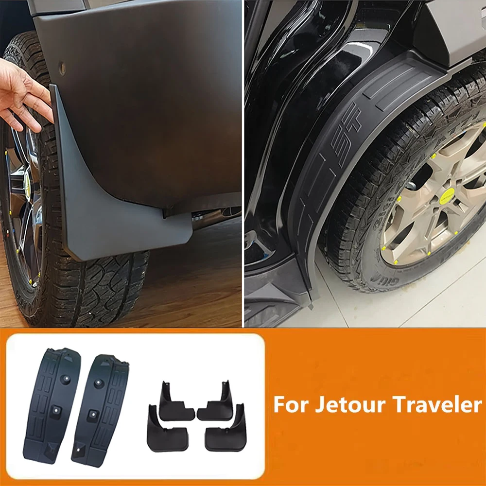 

Car Wheel Mudguards Prevent Mud And Sand Rear Door Anti-Mud Protection Soft Mudguard Accessories For Chery Jetour Traveler T2