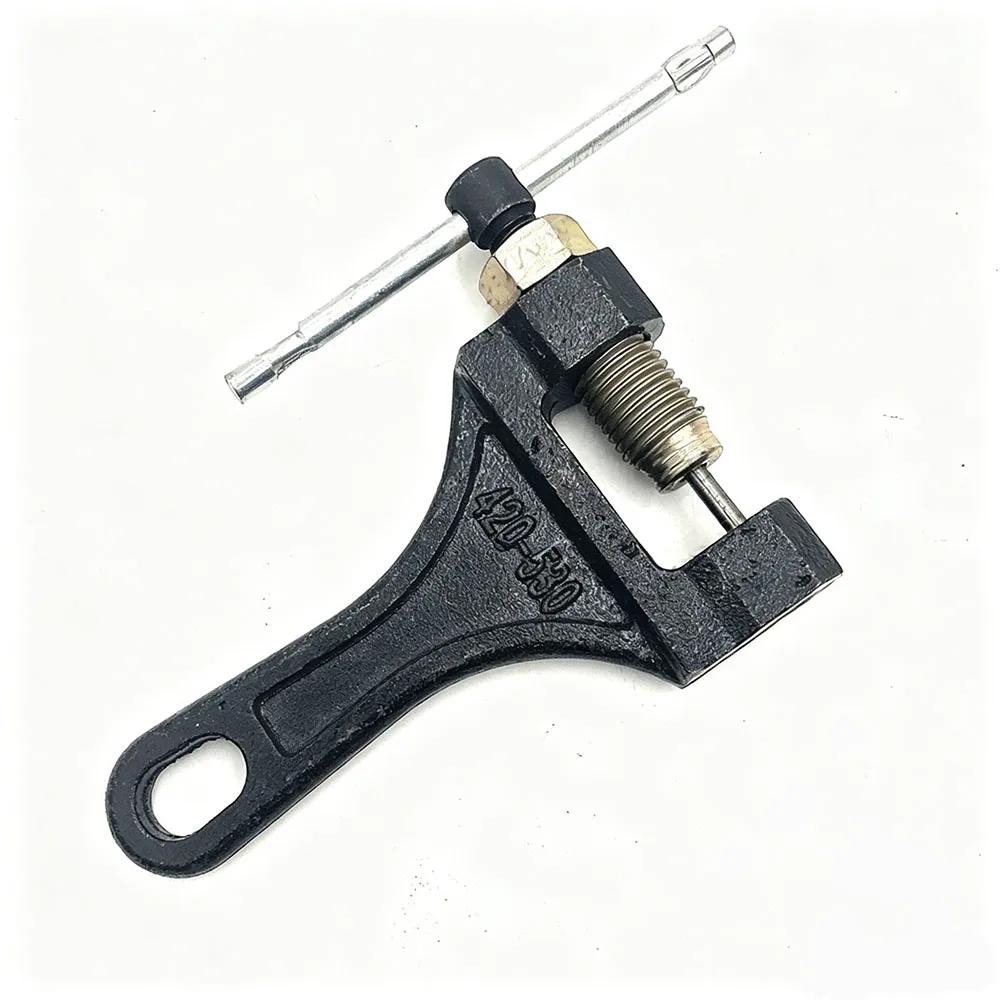 Chain Breaker Tool for #428 520 525 528 530 T8F 25H Chain, Motorcycle Bicycle ATV Chain Cutter, Black