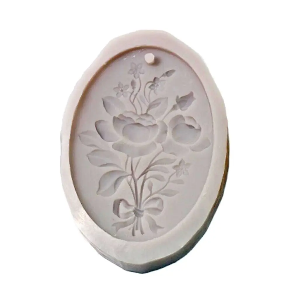 

Rose Flower Silicone Fondant Decor Cake Topper Mold Soap Candle Pendant Aromatherapy Gypsum Mould Clay