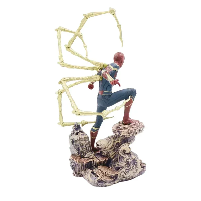 Disney Marvel LegendsAvengers: Infinity War  Action Figure Iron Spiderman Movable Paw Pvc 28cm Figma Movie Model Collection Toys