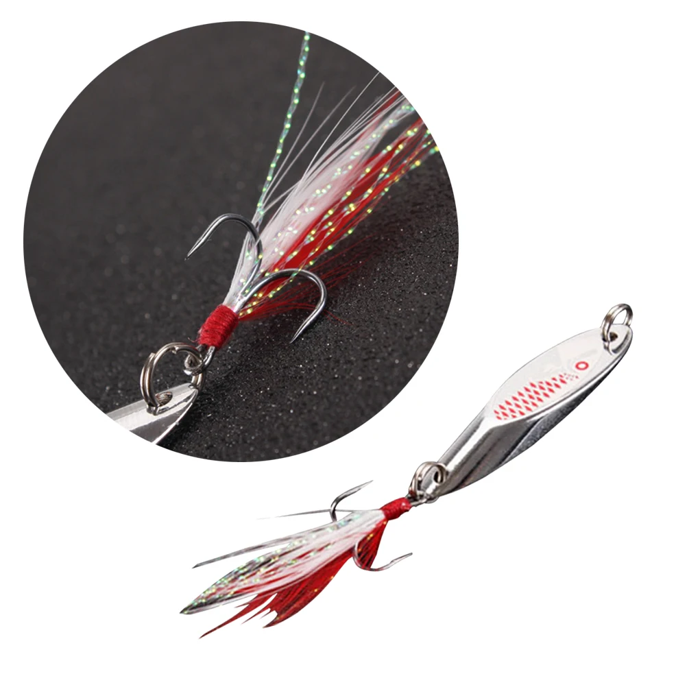

3pcs 14g Fishing Lure Bait Artificial Simulation Bait Fishing Lures Fishing Tackle Accessories (Silver Binding Hook)