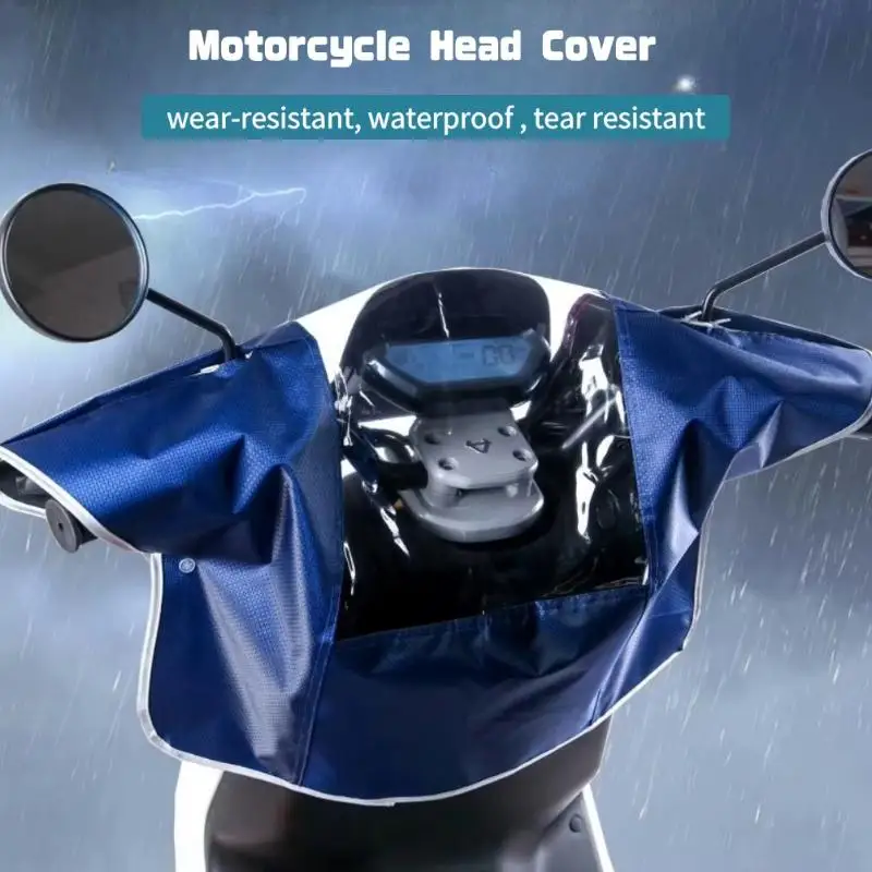 Electric Scooter Dashboard Rain Cover Clear View Waterproof Zipper Closure Dust Proof for E-Scooter Outdoor Travel