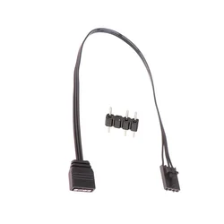 For 4PIN RGB to Standard ARGB 3-Pin 5V Adapter Connector RGB Cable 25cm