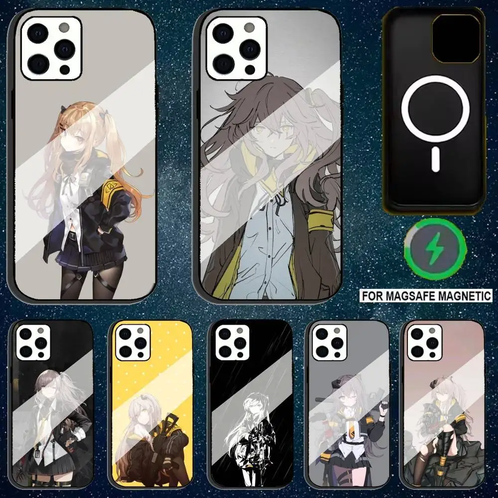 

Girls F-Frontline Ump45 Phone Case For iPhone 17,16,15,14,13,12,11,Pro,Max,Plus,Mini,SE4,E Magnetic Magsafe Wireless Charging