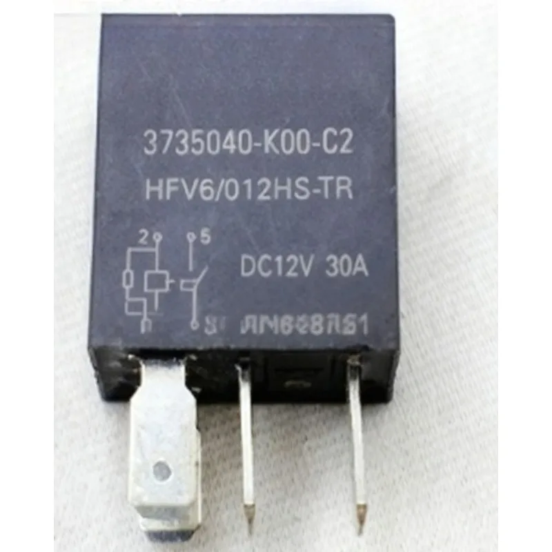 3735040-K00-C2 1pc Genuine 30A Four Pin Relay Lighting Horn ECU for Great Wall Tengyi C30 C50 for Haval Florid M2 M4