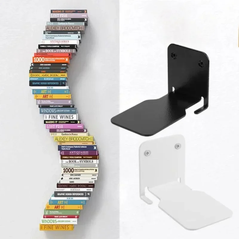 

Floating Invisible Bookshelf Floating Book Organizer Invisible Floating Bookshelf Wall-Mounted Books Floating In The Air