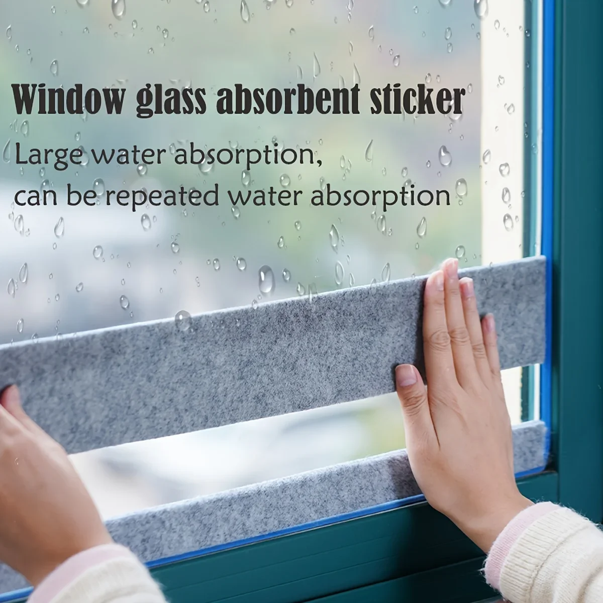 Thick Self-Adhesive Felt Tape Anti-Condensation Window Door Strip Waterproof Absorbent Easy To Remove No Residue Easy Install