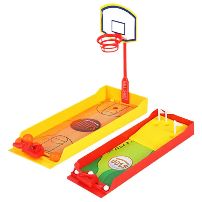 Desk Sports Games Desk Top Entertainment Game Tabletop Basketball Golf Game Stress Relief Gadgets Toys Games For Coworkers Small