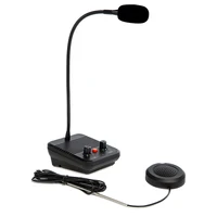 Sistema de intercomunicación de ventana de doble vía de alta claridad, altavoz de interfono para contador de bancos para estación ferroviaria de farmacia, oficina de billetes