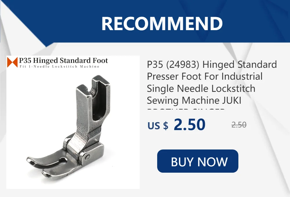 3 PCS MT-18 Presser Foot Fit All Industrial Lockstitch Sewing Machine Accessories For JUKI BROTHER SINGER Single Needle