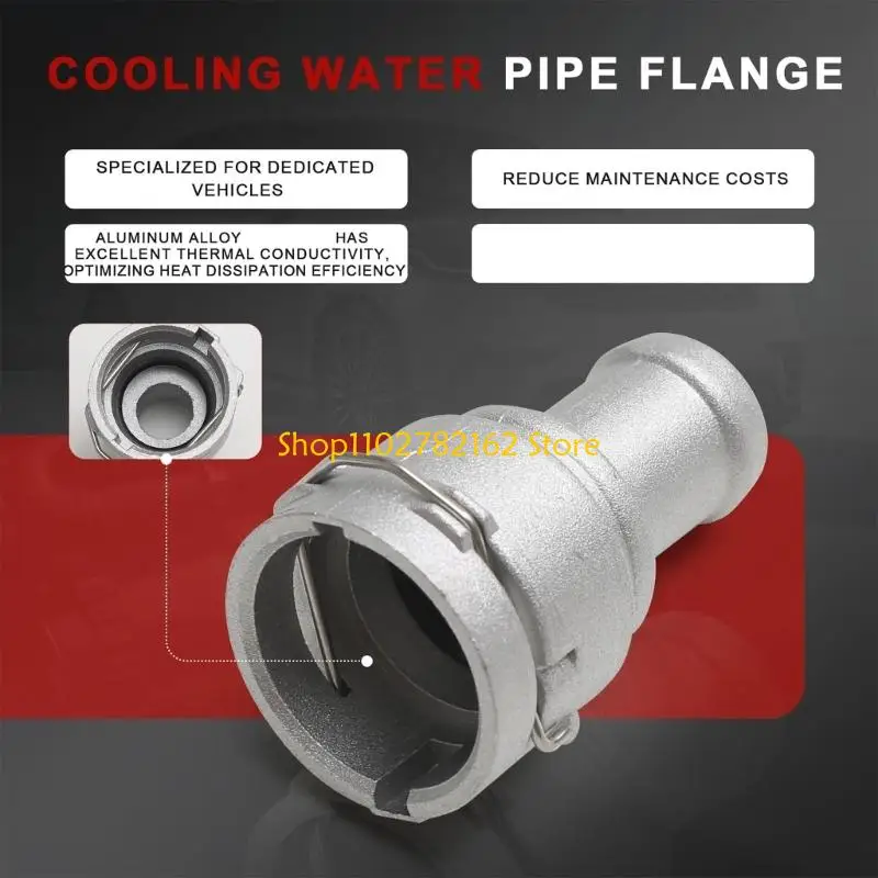 547B Accuracy Engineered Aluminum Radiator Hose Joint Adapter 3B0122291B Optimizes Fluid Easy to Use for Multiple Vehicle