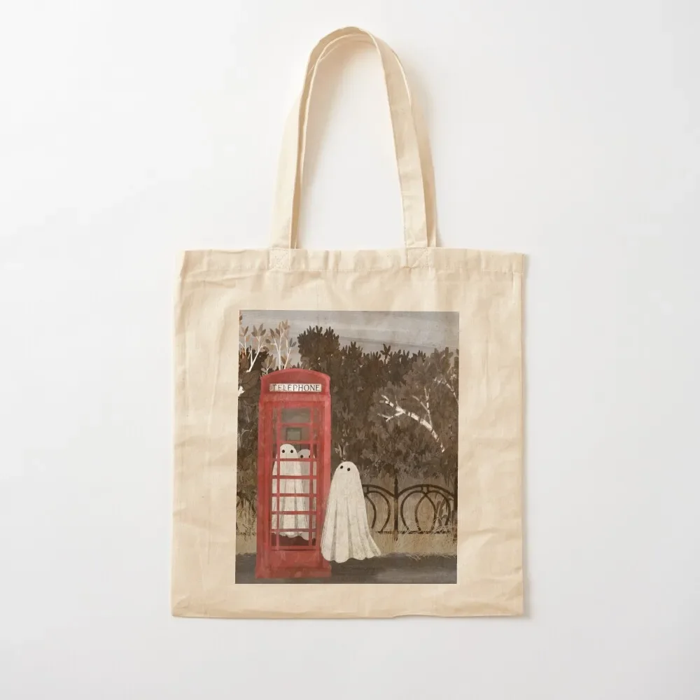 

There Are Ghosts in the Phone Box Again... Tote Bag Shopping bags female bag reusable shopping bags Bag