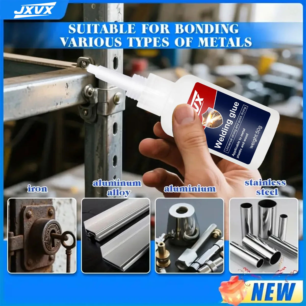 50g Universal Oily Original Glue Super Repair Strong Glue Multifunctional Welding Metal Sticky Wood Plastic Specialized Glue.