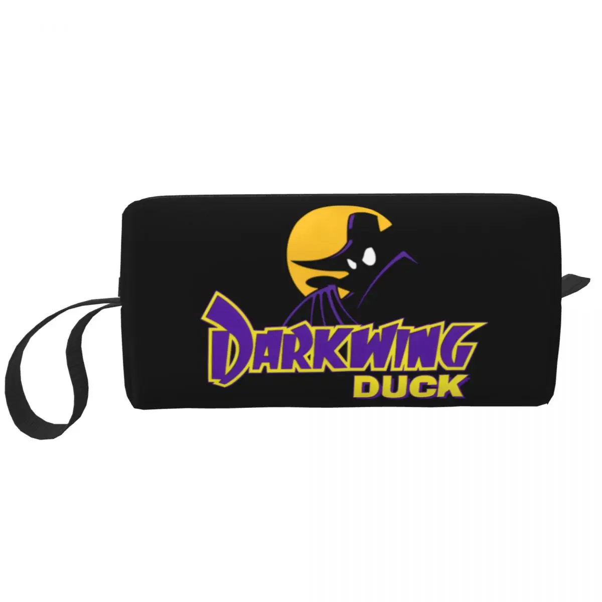 

Custom Travel Darkwing Duck Catoon Toiletry Bag Cute Cosmetic Makeup Organizer for Women Beauty Storage Dopp Kit Box