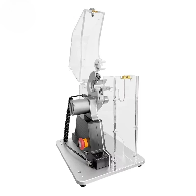 Desktop tape packaging machine for cable manufacturing protective covers, including equipment