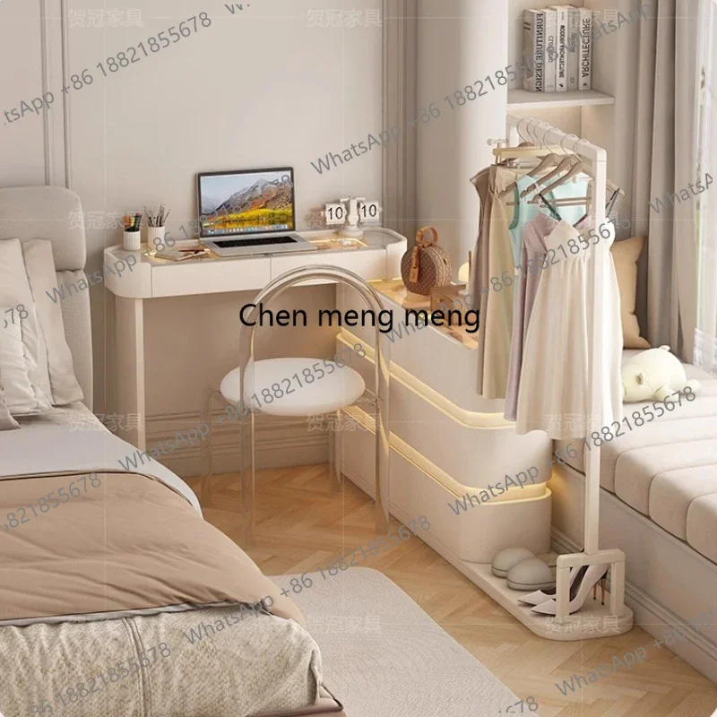 

F5822 Design Flowers Dressing Table Handle Vanity Fashion Mirror Dressing Table Natural Perfume Tocador De Maquillaje Home Furn