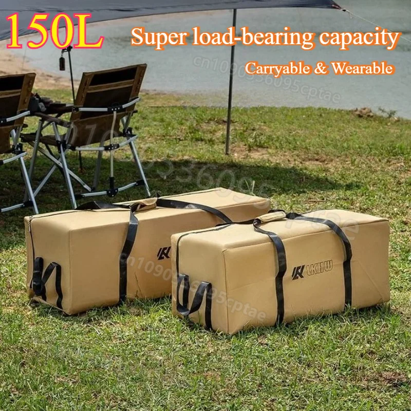 

Вместительный походный рюкзак, водонепроницаемая сумка из ткани Оксфорд для пеших прогулок, прочная уличная сумка для путешествий, походов и хранения снаряжения для пикника