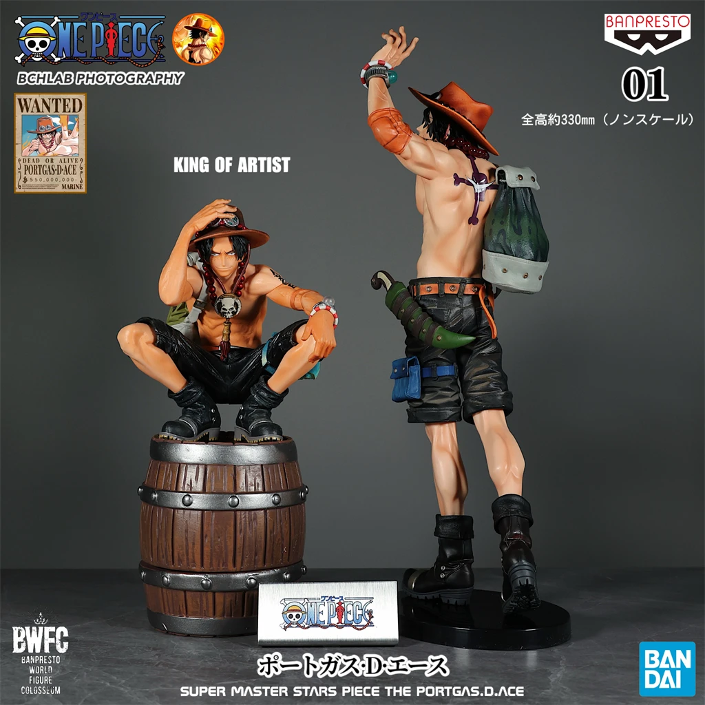 

Bandai SMSP One Piece Ace Final Wave Pose Action Figure 30cm Large BWFC Limited Edition Official Color Statue for Collectors