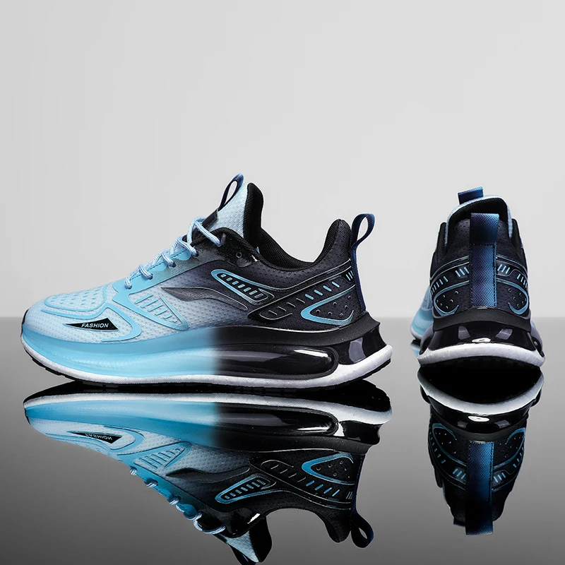 Men's casual sneakers summers fashion Joker breathable soft-sole outdoor speed running shoes students light racing sports shoes