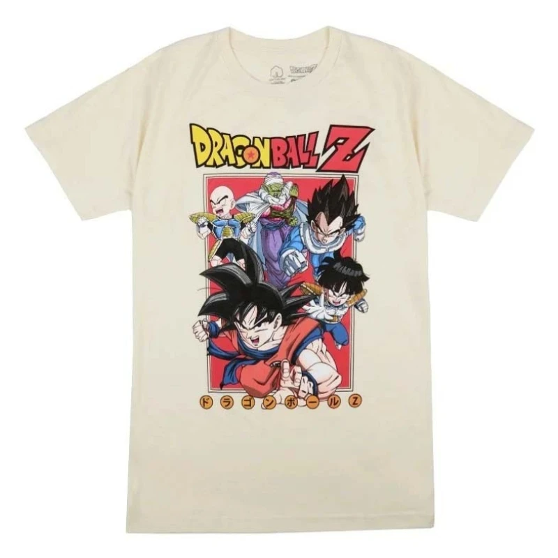 Bandai 2026 Neues Dragon Ball Z Gohan Cartoon-Figur-Druck, hochwertiges, kurzärmliges, lockeres Eltern-Kind-T-Shirt für Herren