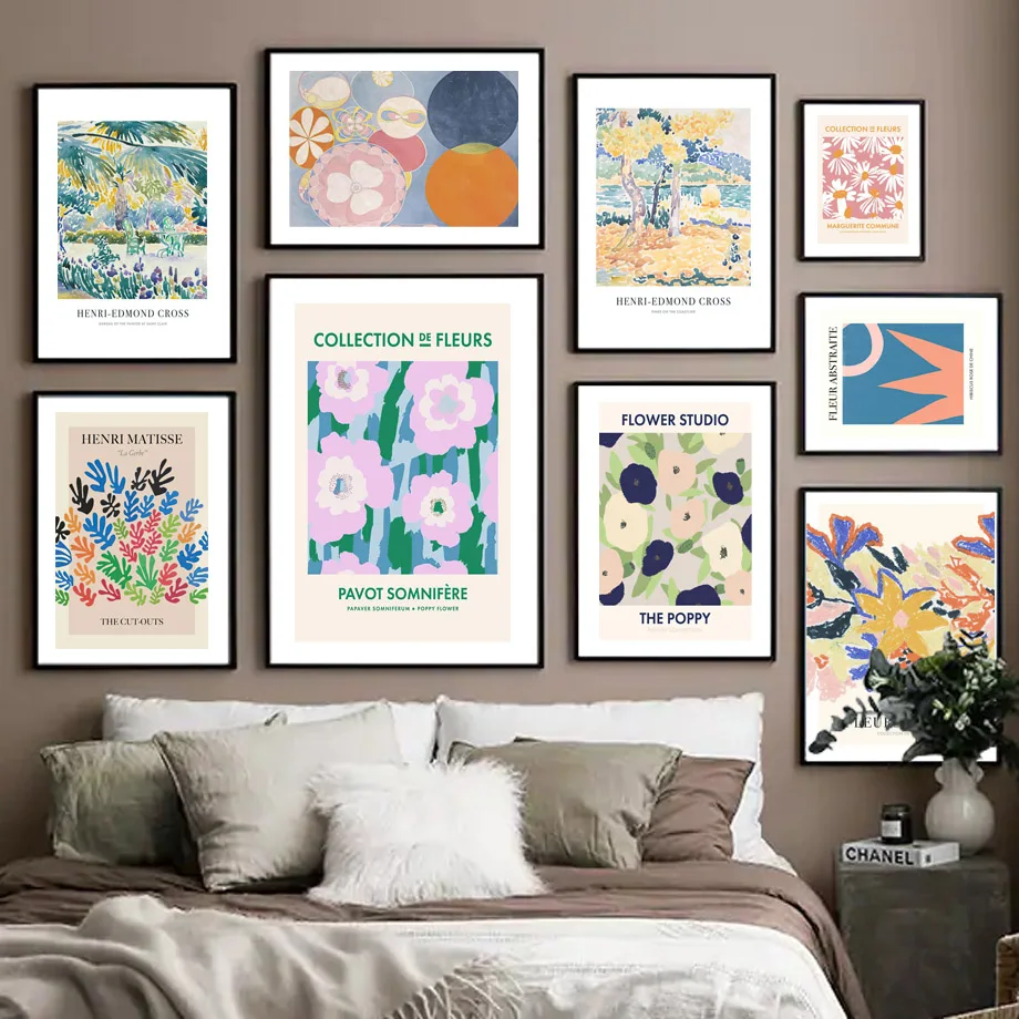 Matisse Abstract Flower Marker Colorful Landscape Nordic Poster Wall Art Mural Print Canvas Painting Decor Pictures Living Room