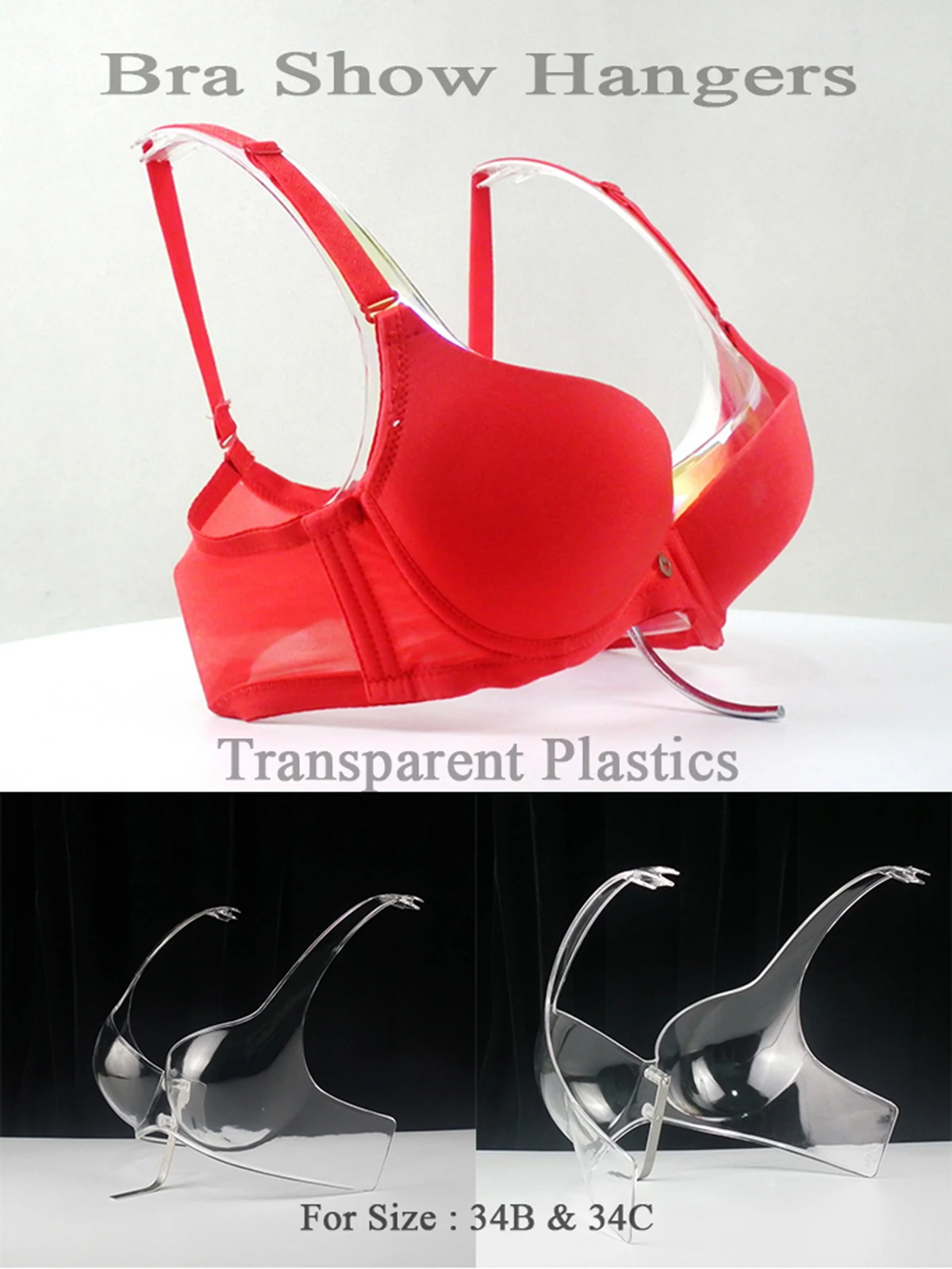 Imagem -02 - Girlish Plastic Bra Display Rack Chapeado Efeito Metal Bikini Show Model Nível Profissional Loja de Roupa Interior 34c Tamanho