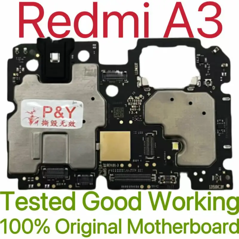 Global Version Original Unlocked Motherboard for Redmi A3 Tested Circuit Plate Main Logic Board for Redmi A3