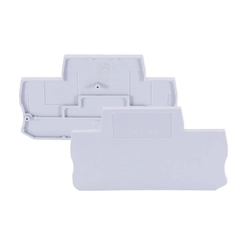 10Pcs End Plate / Barrier for STTB2.5 Double Layer Terminal Block, D-STTB2.5 Insulation Spacer Side Cover