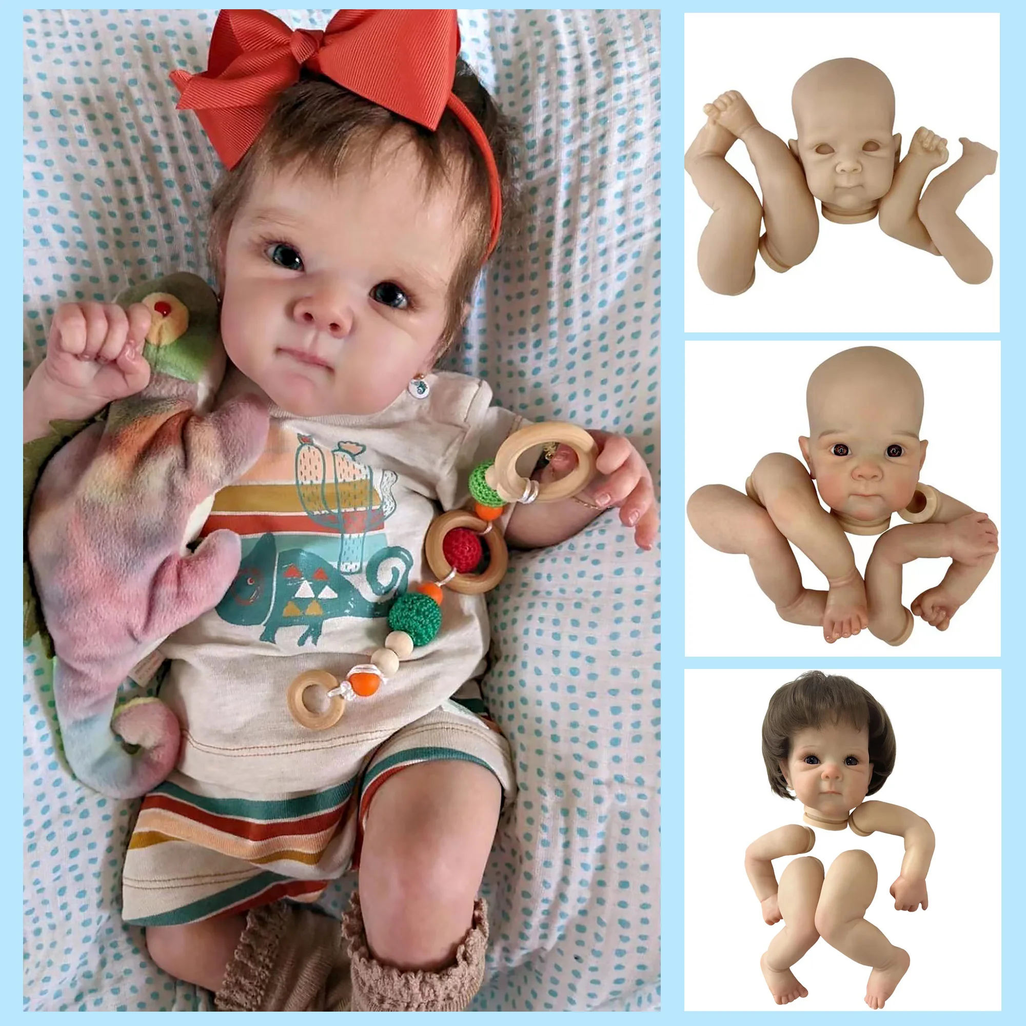 

Bebe Reborn Kits Bettie 18 Inch Handmade Painted/Unpainted Reborn Doll Vinyl DIY Unassembled Kit Toy Boneca Kit Bebé Reborn