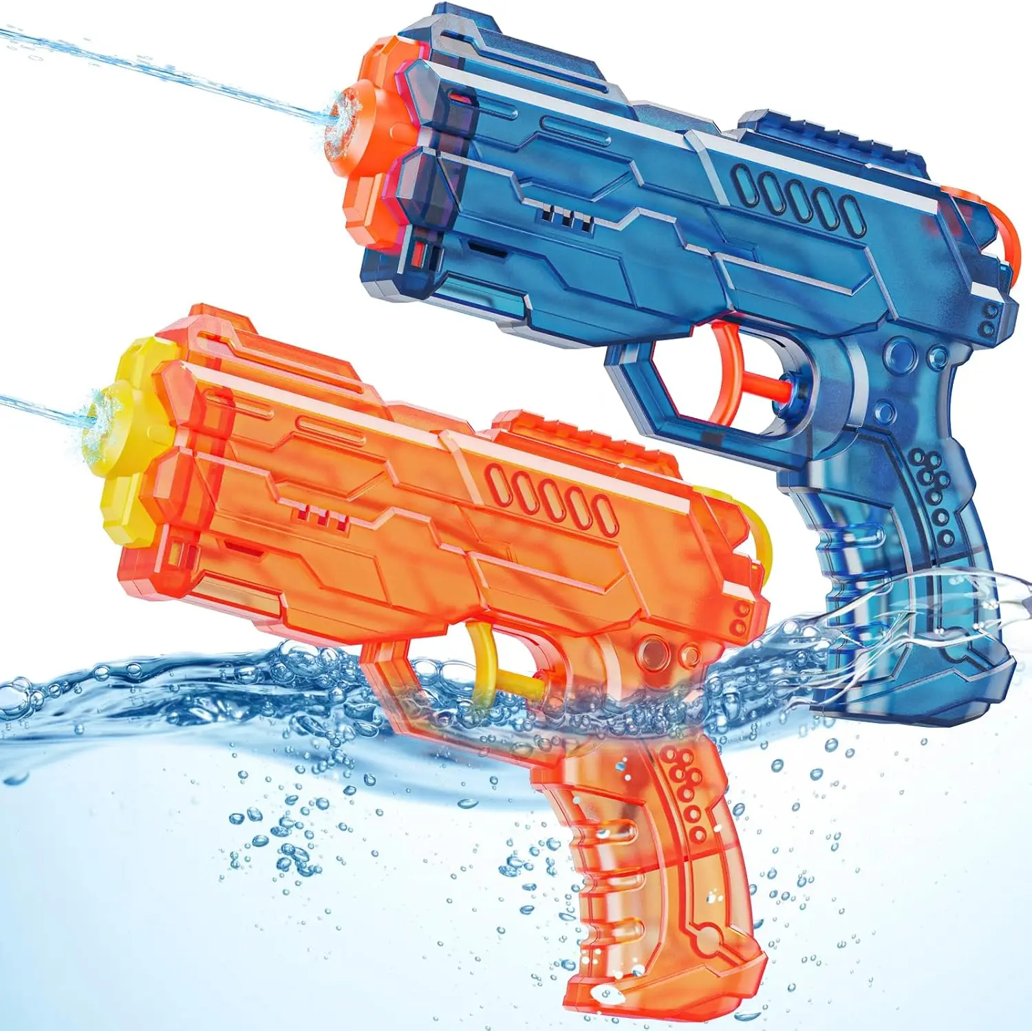 

Leakproof Water Squirt Guns for Kids and Adults - 2 Pack Outdoor Summer Pool Beach Toy