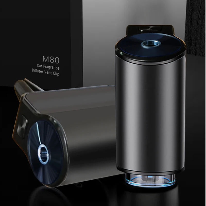 Electric Car Air Freshener Auto Air Diffuser Aroma Essential Oil Fragrance Outlet Air Vent Perfume Humidifier Mist Grain Oil view 2