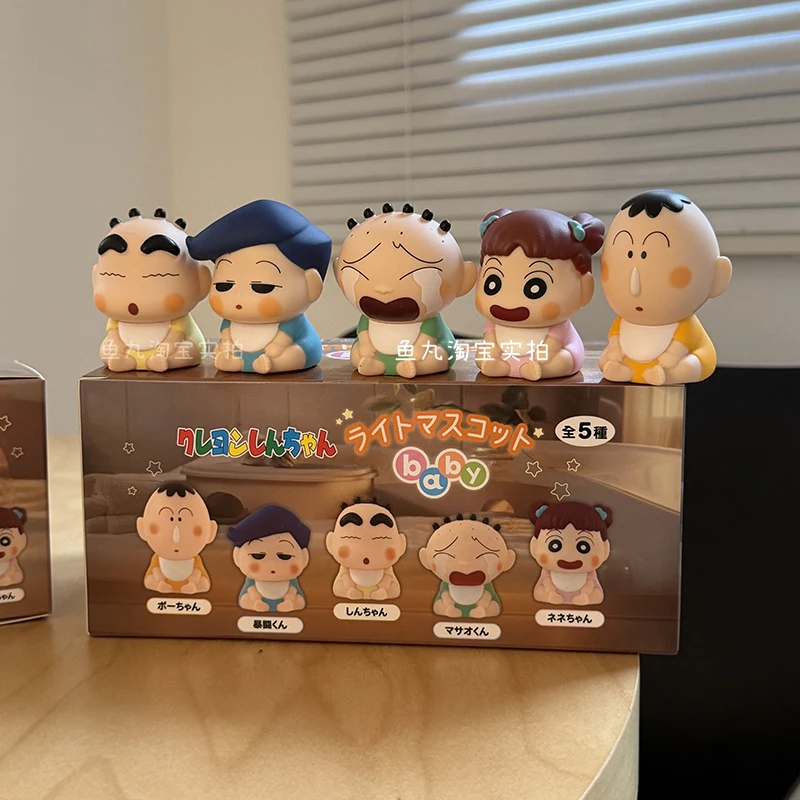 تلوين شينشان صندوق أعمى اللعب ضوء الليل لطيف نيني كازاما دمية نموذج اللعب جمع الحلي هدايا الاطفال #2