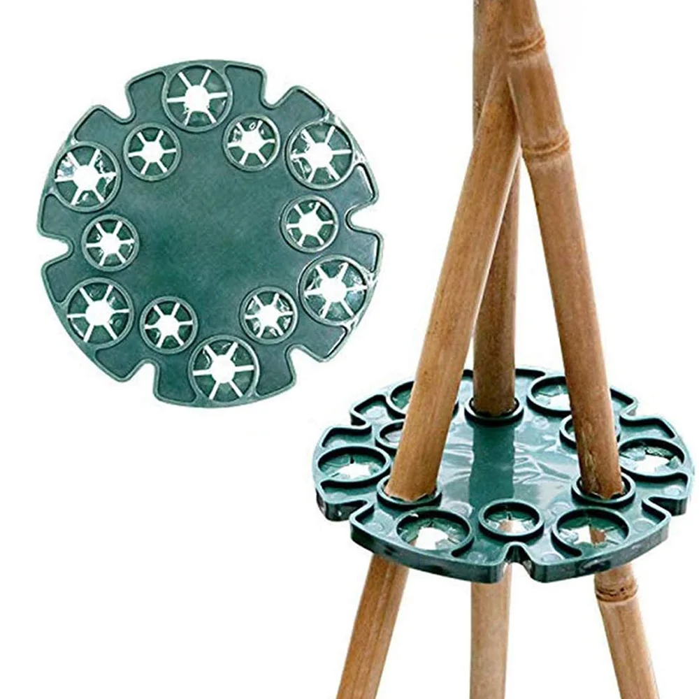 Garden Plant Support Protection Trays Bamboo Cane Holder Balcony Plants Support Rack Connectors Garden Stake For Climbing