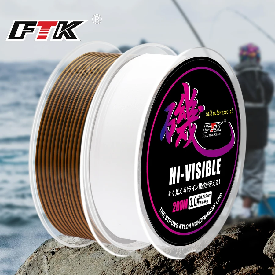 

200M Rock Fishing-Line Semi-Floating Fishing Special Line 4 Colors High Quality Monofilament Nylon Lure Sea Pole Fishing Line