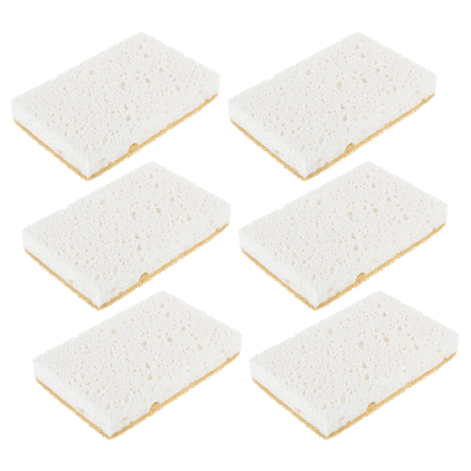 

12pcs Biodegradable Dish Sisal Hemp Square Reusable Scrub Sponge For Kitchen Bathroom Cleaning Multi-Function Household Wok