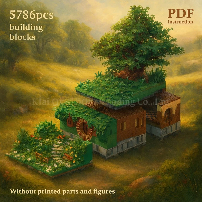 ชุดตัวต่อบล็อก DIY ประกอบเอง แบบจำลองประตูบ้านแฟนตาซี ของสะสมสถาปัตยกรรม ของเล่นเสริมพัฒนาการ ของขวัญ