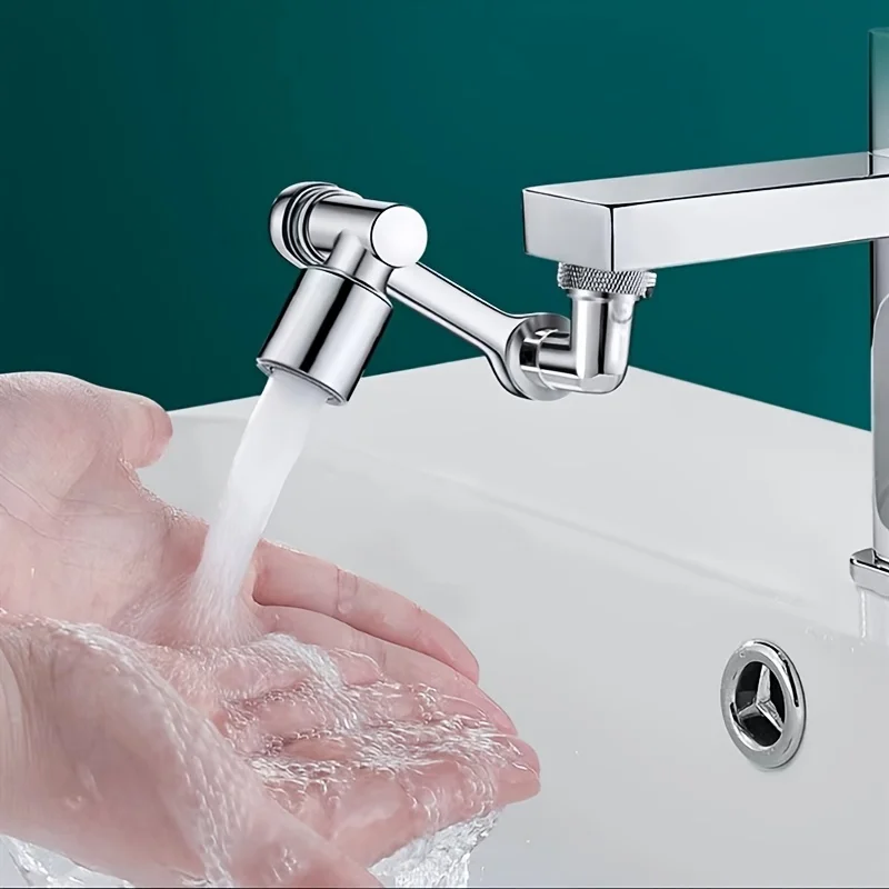 Universal faucet withrotatablewateroutletextended water nozzlefoaming device, universaljointsplashproof faucet mechanicalarm
