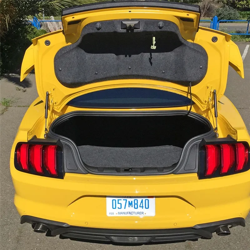 For Ford Mustang 2015-2021 (with Spoiler) Rear Tailgate Gas Struts Bars Trunk Support Lift Rod PM3865 Car Tuning Accessories