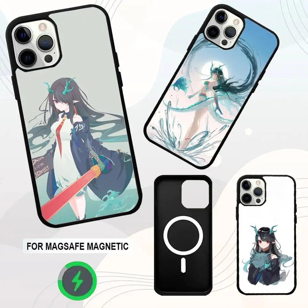

A-Arknights Game Dusk Phone Case For iPhone 16e,16,15,14,13,12,11,Plus,Pro,Max,Mini Magsafe Magnetic Wireless Charging
