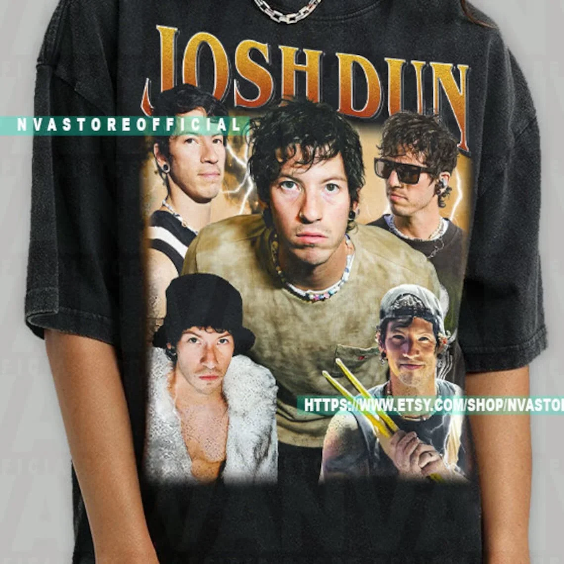 Limited Josh Dun Vintage Shirt Drummer Gift For Woman and Man Unisex T-Shirt