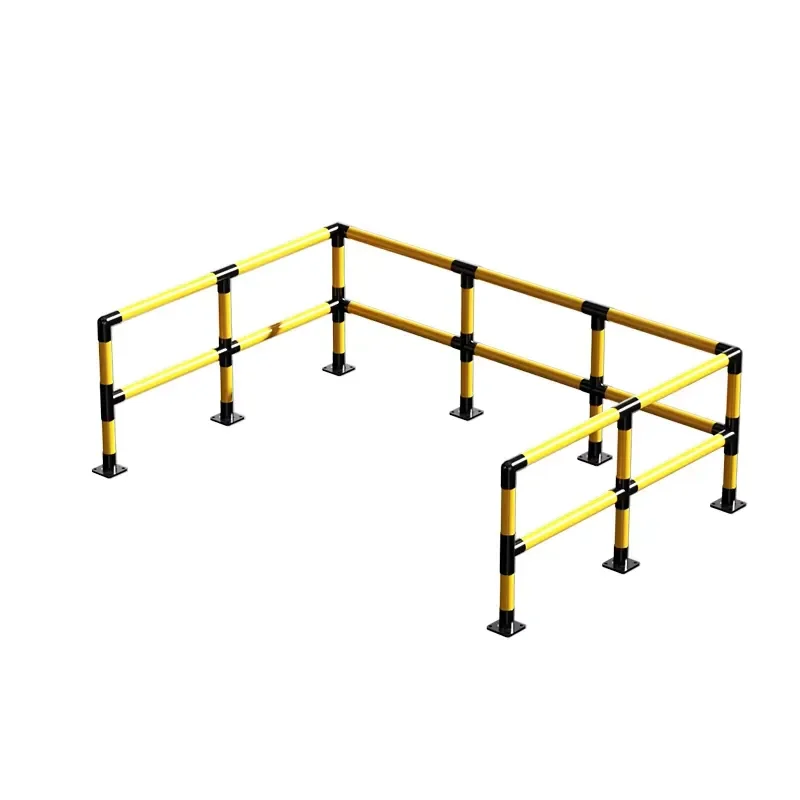 Heavy Steel Guardrail for Warehouse and Pedestrian Protection Industrial Handrail Modular Safety Barrier
