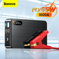 Baseus 16000mAh Car Jump Starter Power Bank 1600A PD 65W Fast Charging Charger Emergency Battery Auto Booster Starting Device