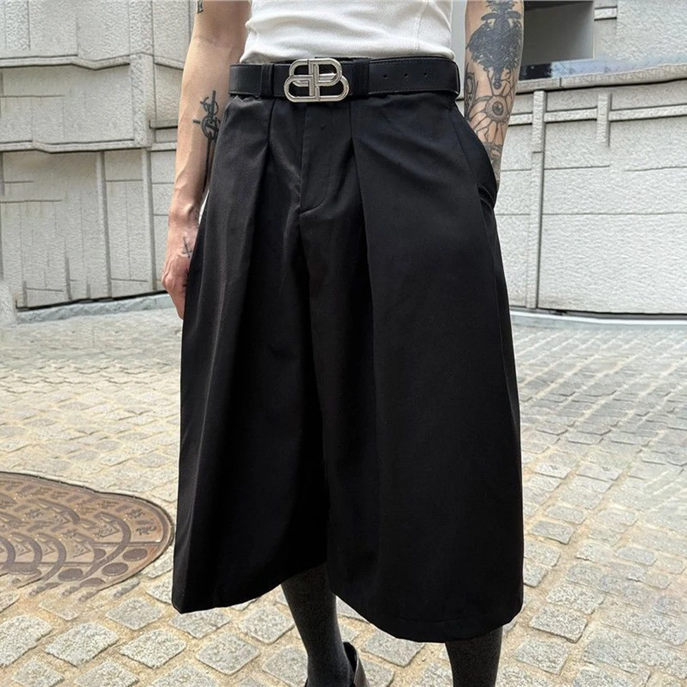 2026 Summer New Men's Solid Color Straight Leg Pants American Retro Fashion Trendy Street Casual Loose Breathable Men's Bottoms