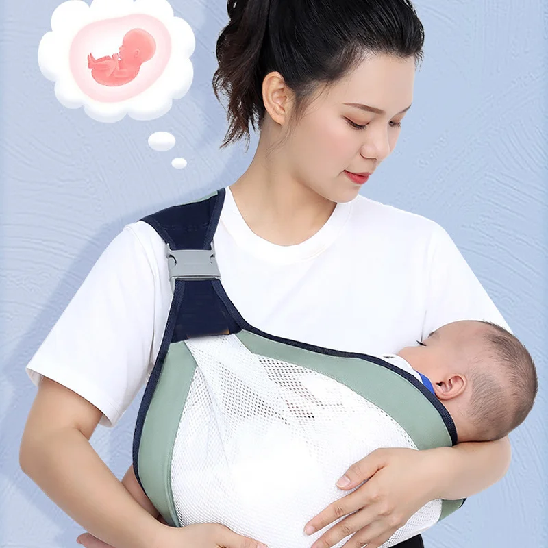 Baby Carrier Sling Wrap Adjustable Front Facing Babies Holder Carrier Mesh Breathable Toddler Half Warp Hip Carrier Baby Stuffs