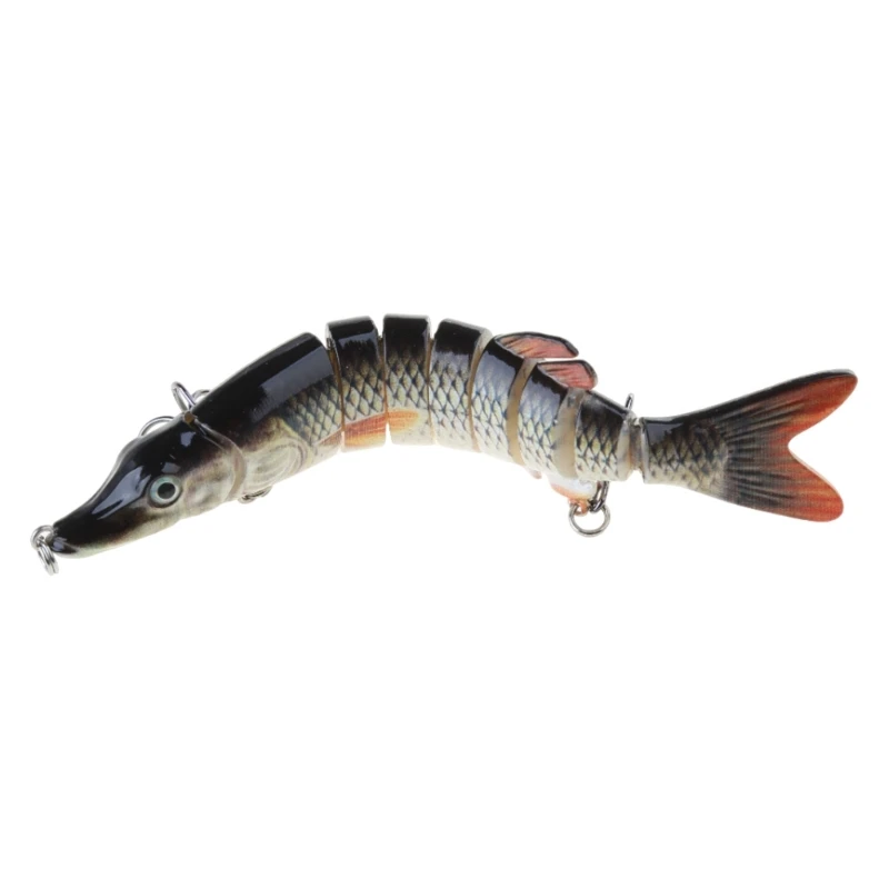 8 Section Pike Lures MultiJointed Swimbaits with Hook Fishings Wobblers Swimbait Baits Simulated Swimming Lures