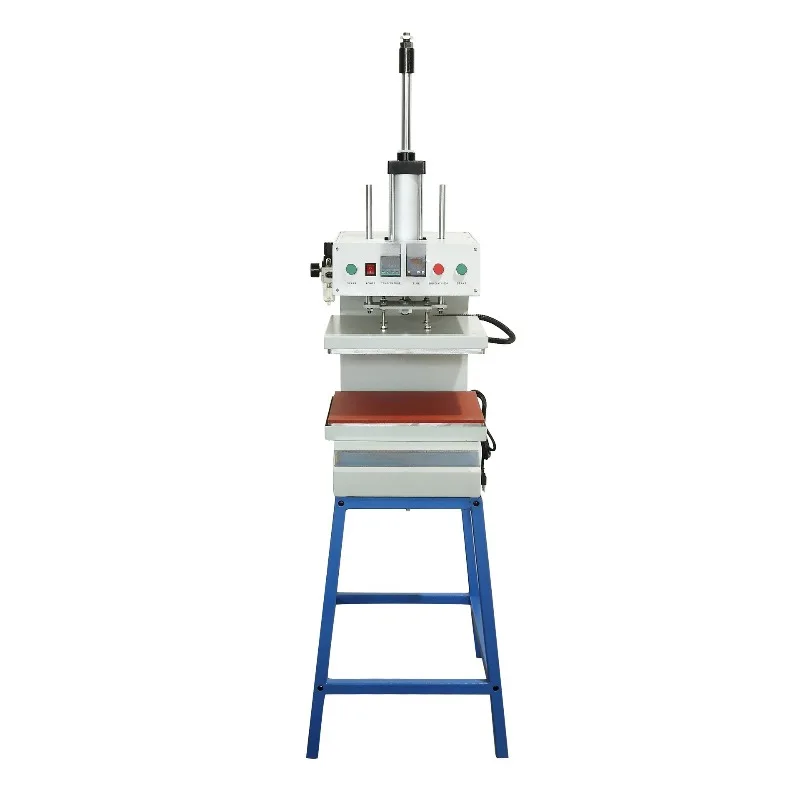 Up and down heating hot press, clothing leather concave and convex indentation machine constant temperature heat transfer
