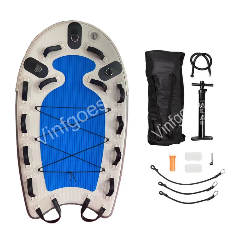 Imagem -02 - Vinfgoes Inflável Bodyboard Água Resgate Trenó Inflável Flutuante Esteira Inflável Jet Ski Sled Board para Emergência Profissional